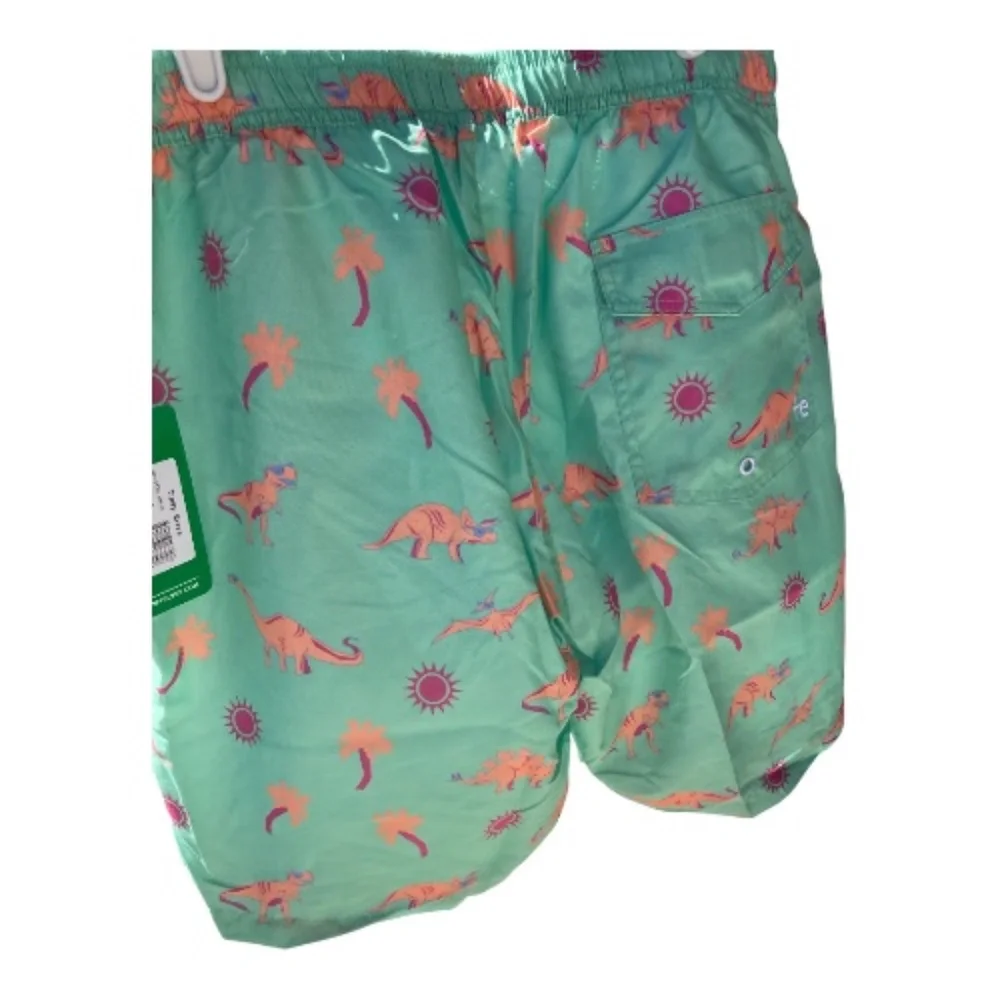 Tipsyelves Swim Trunks Dino Desert Size Large New